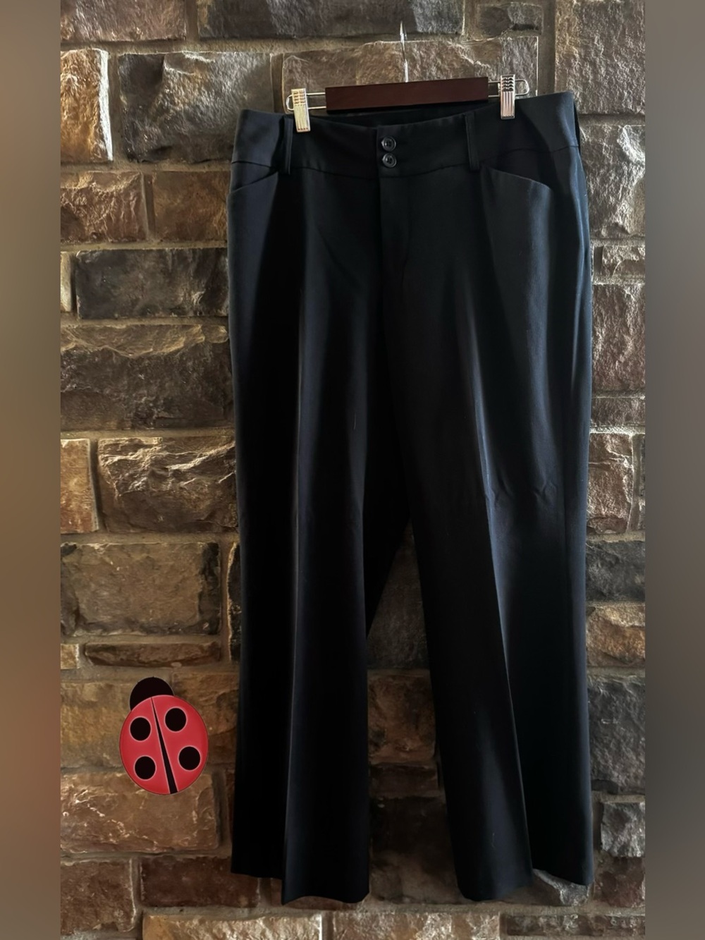 Eddie Bauer Black Wide-Leg Women’s Trousers -12